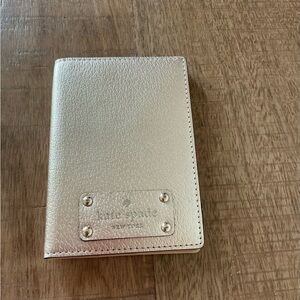 Kate Spade Metallic Rose Gold Passport Cover